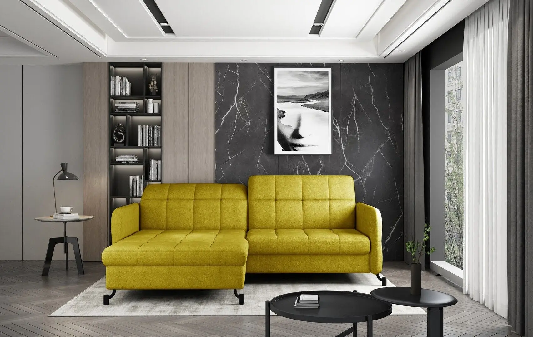 Canapea de colt Eltap Lorelle Omega 68 Right (Yellow)