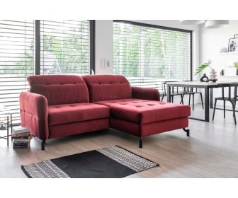 Canapea de colt Eltap Lorelle Right Riviera 59 (Burgundy)