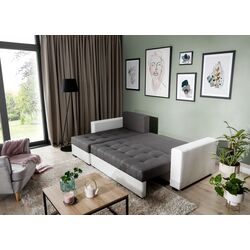 Canapea de colt Eltap Newark Berlin 03/Soft 66 (Beige/Brown) Thumb