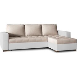 Диван угловой Eltap Newark Dora 21/Soft 17 (Beige/White)