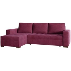 Canapea de colt Eltap Newark Matt Velvet 68 (Burgundy)