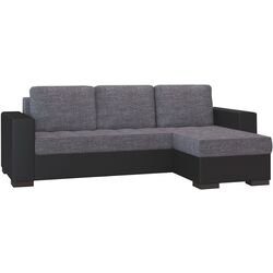 Canapea de colt Eltap Newark Sawana 05/Soft 11 (Gray Dark/Black)