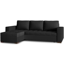 Canapea de colt Eltap Newark Sawana 14/Soft 11 (Black)