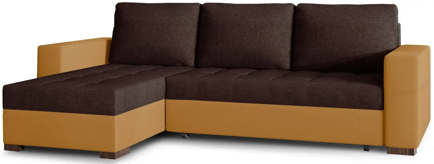 Canapea de colt Eltap Newark Sawana 16/Soft 16 (Brown/Ocher)