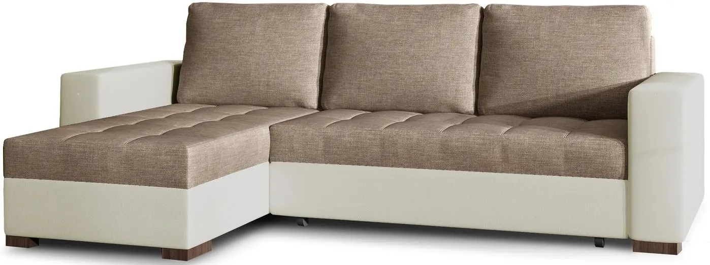 Canapea de colt Eltap Newark Sawana 25/Soft 33 (Brown Light/Cream)