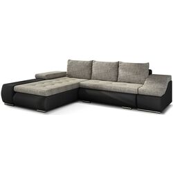 Диван угловой Eltap Ontario Berlin 01/Soft 11 Left (Gray/Black)