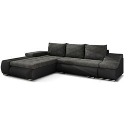 Canapea de colt Eltap Ontario Berlin 02/Soft 11 Left (Black)