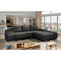 Canapea de colt Eltap Ontario Berlin 02/Soft 11 Left (Black) Thumb