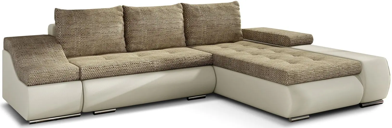 Canapea de colt Eltap Ontario Berlin 03/Soft 33 Right (Beige/Cream)