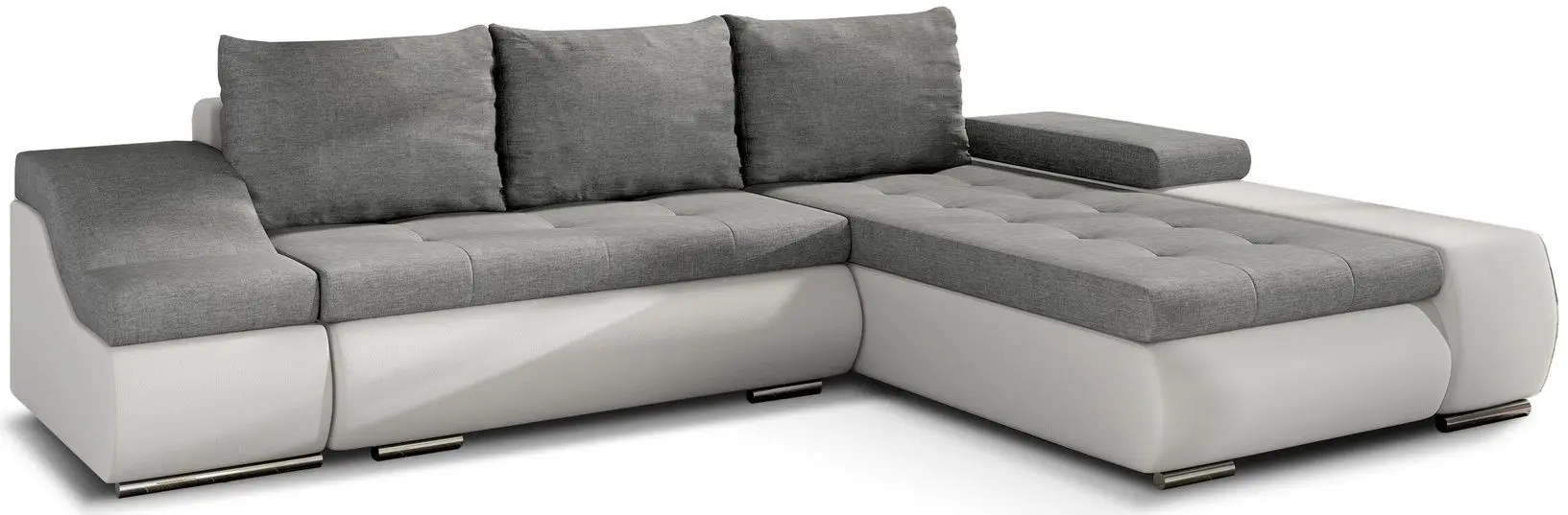 Диван угловой Eltap Ontario Sawana 21/Soft 17 Right (Gray/White)