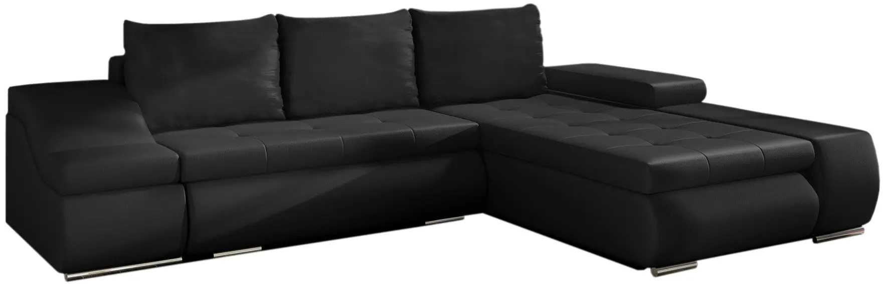 Canapea de colt Eltap Ontario Soft 11 Right (Black)