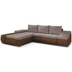 Canapea de colt Eltap Ontario Soro 13/Soft 15 Left (Beige/Brown Light)