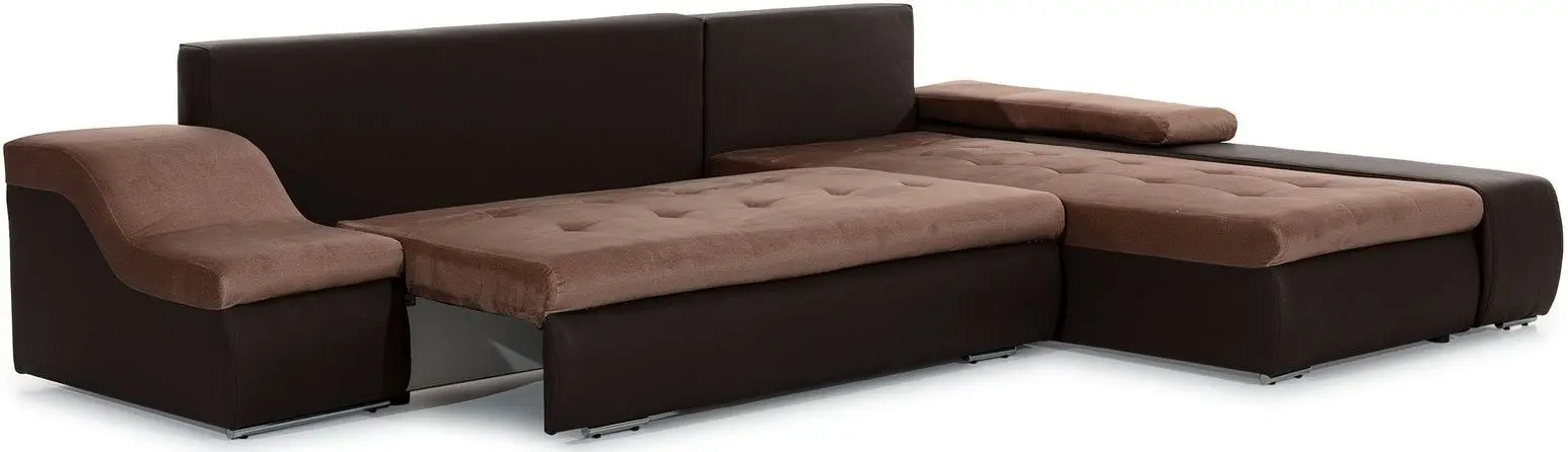 Canapea de colt Eltap Ontario Soro 13/Soft 15 Right (Beige/Brown Light)