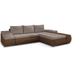 Canapea de colt Eltap Ontario Soro 13/Soft 15 Right (Beige/Brown Light)