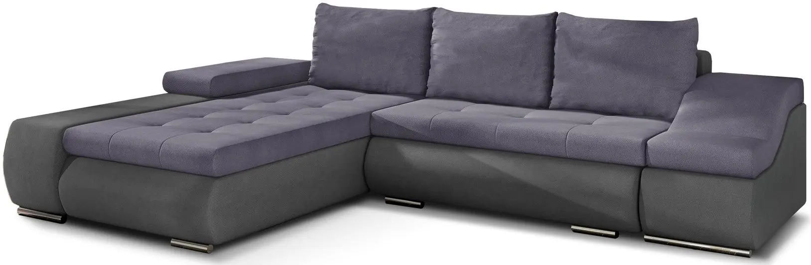 Canapea de colt Eltap Ontario Soro 65/Soro 93 Left (Purple/Gray)