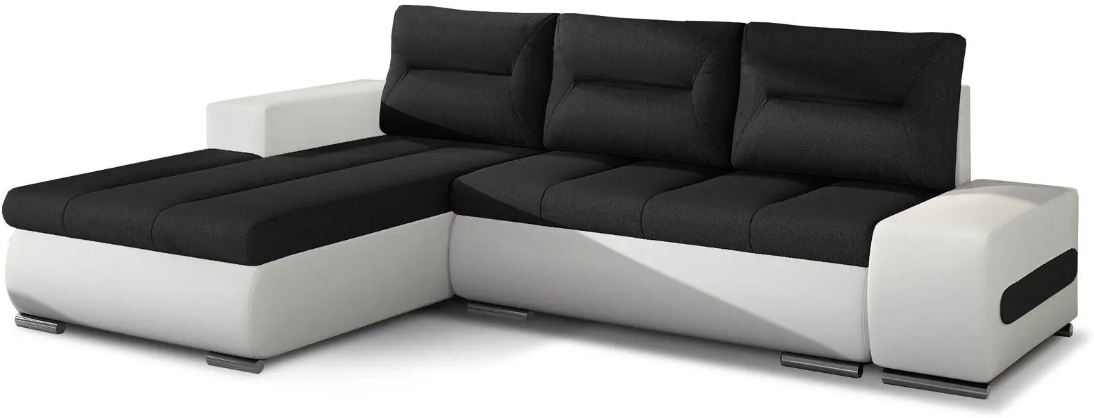 Canapea de colt Eltap Ottavio Sawana 14/Soft 17 Left (Black/White)