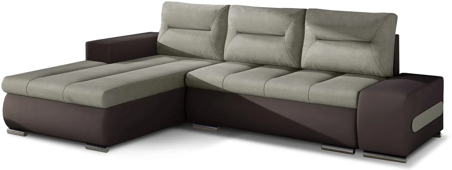 Canapea de colt Eltap Ottavio Soro 13/Soft 66 Left (Beige/Brown)