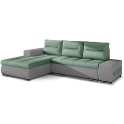 Canapea de colt Eltap Ottavio Soro 34/Soro 83 Left (Green/Gray Light)