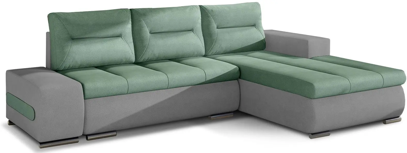 Canapea de colt Eltap Ottavio Soro 34/Soro 83 Right (Green/Gray Light)
