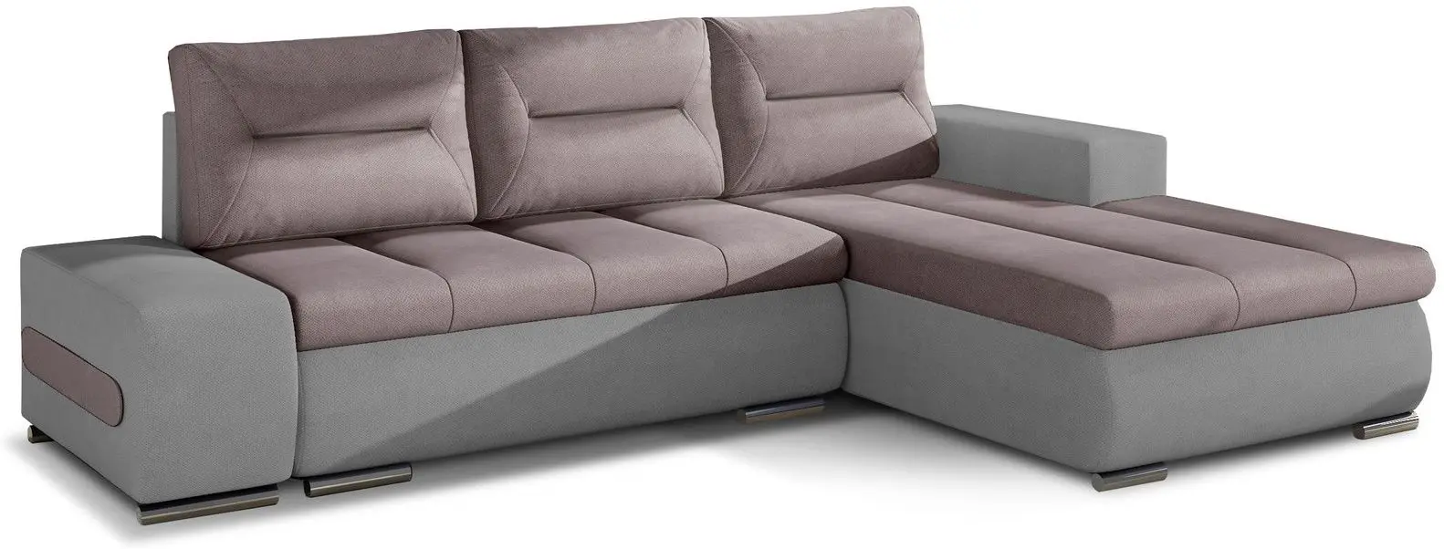 Canapea de colt Eltap Ottavio Soro 61/Soro 83 Right (Pink/Gray Light)