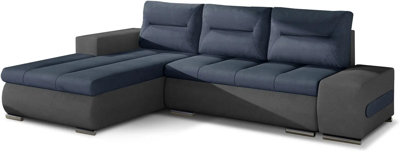 Диван угловой Eltap Ottavio Soro 76/Soro 93 Left (Blue/Gray Dark)