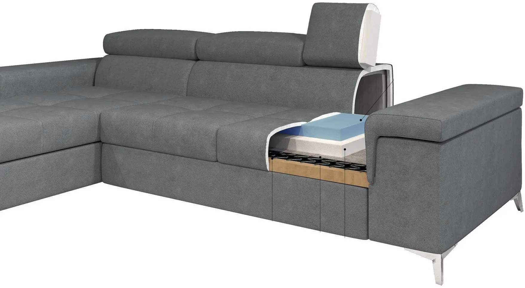 Диван угловой Eltap Ricardo Berlin 03/Soft 33 Left (Beige/Cream)