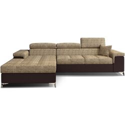 Canapea de colt Eltap Ricardo Berlin 03/Soft 66 Left (Beige/Brown Dark)