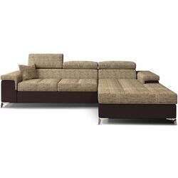 Диван угловой Eltap Ricardo Berlin 03/Soft 66 Right (Beige/Brown Dark)