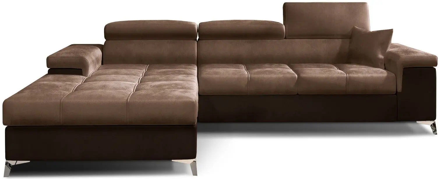 Canapea de colt Eltap Ricardo Monolith 09/Monolith 29 Left (Brown Light/Brown Dark)