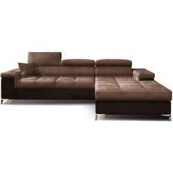 Canapea de colt Eltap Ricardo Monolith 09/Monolith 29 Right (Brown Light/Brown Dark)