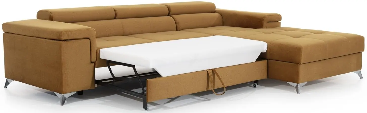 Canapea de colt Eltap Ricardo Monolith 48 Left (Mustard)