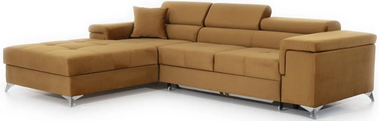 Canapea de colt Eltap Ricardo Monolith 48 Left (Mustard)