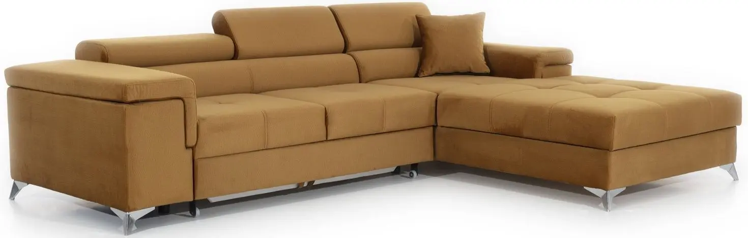 Canapea de colt Eltap Ricardo Monolith 48 Right (Mustard)