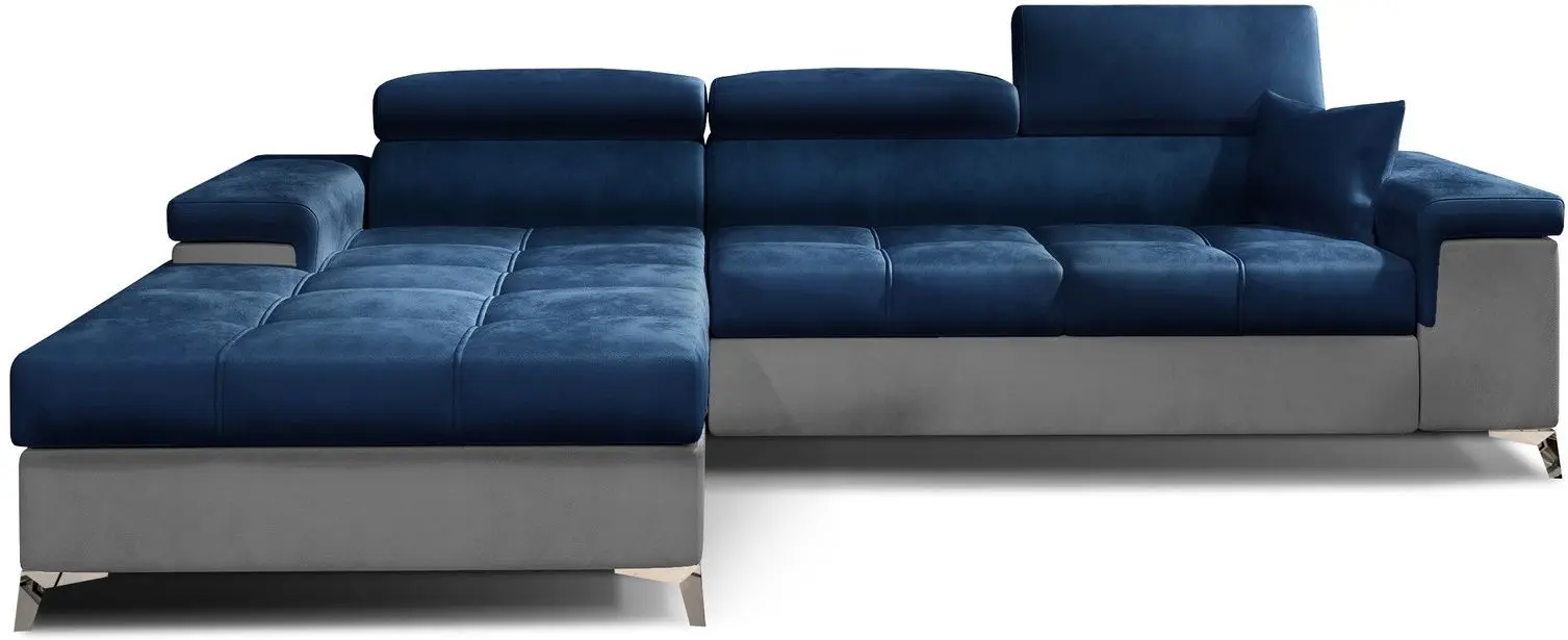 Диван угловой Eltap Ricardo Monolith 77/Monolith 84 Left (Blue/Gray Light)