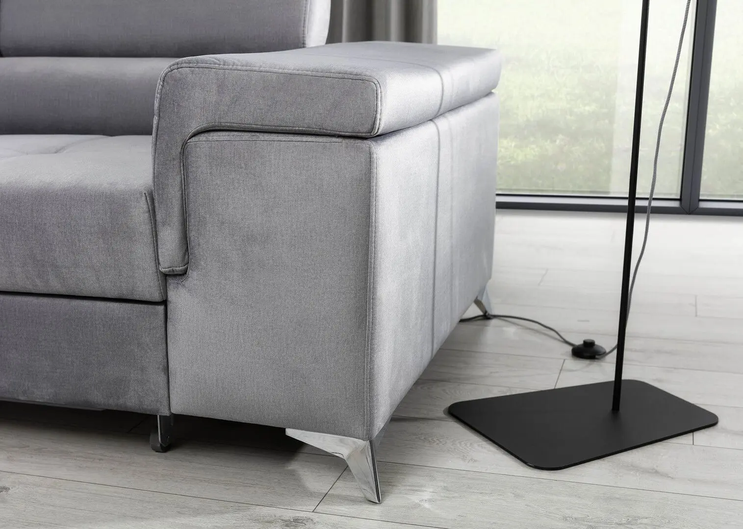 Canapea de colt Eltap Ricardo Monolith 84 Left (Gray Light)