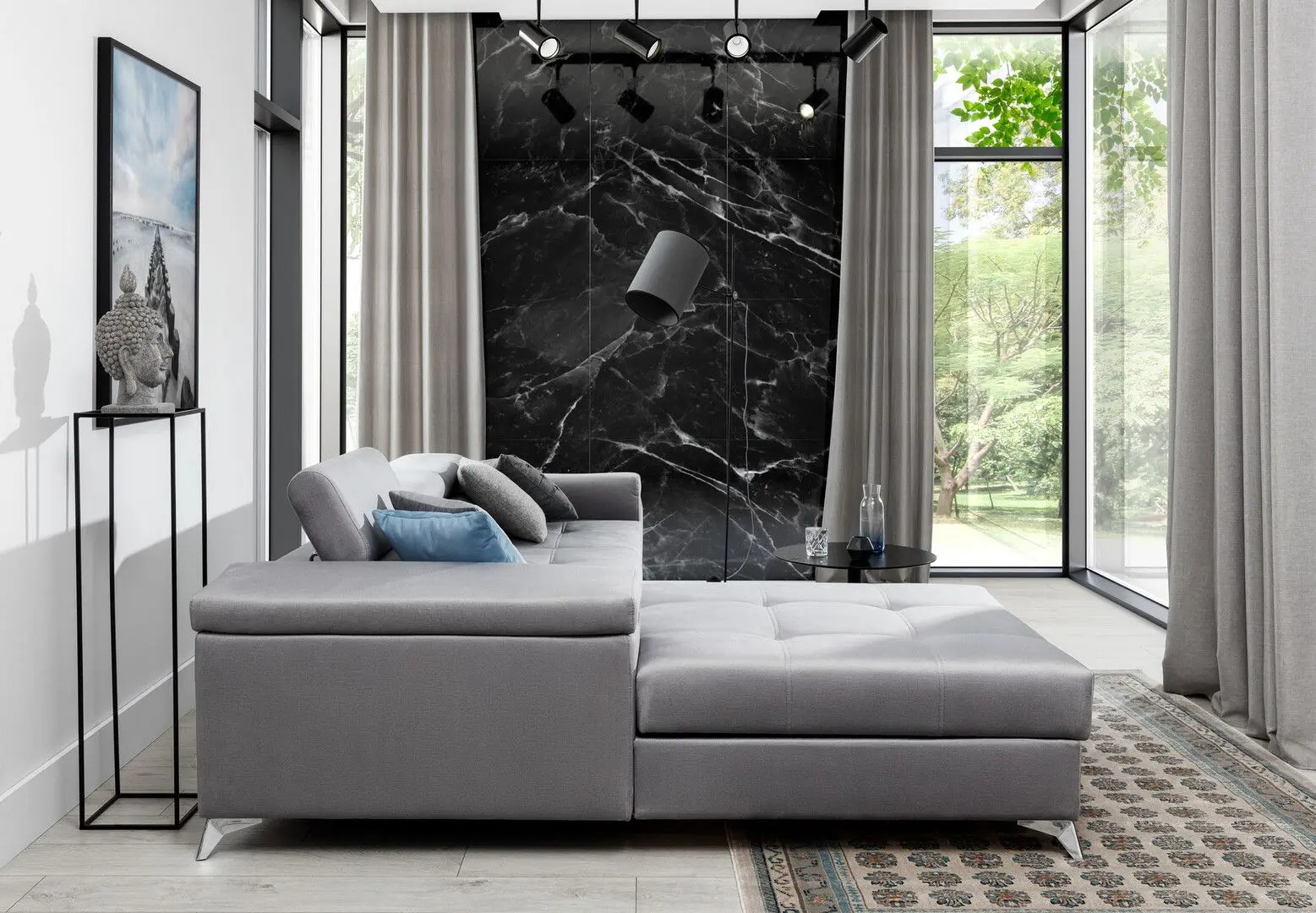 Диван угловой Eltap Ricardo Monolith 84 Right (Gray Light) - 8