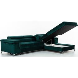 Canapea de colt Eltap Ricardo Sawana 14 Left (Black) Thumb