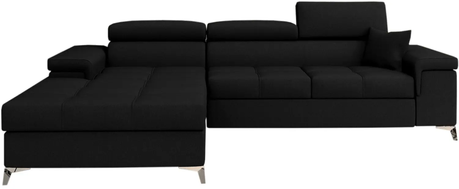 Canapea de colt Eltap Ricardo Sawana 14 Left (Black)