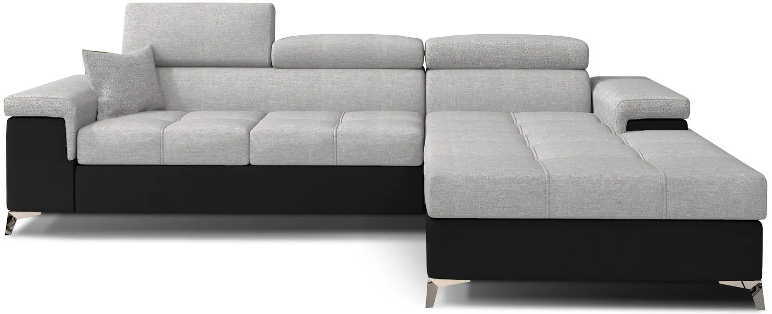 Диван угловой Eltap Ricardo Sawana 21/Soft 11 Right (Gray/Black)