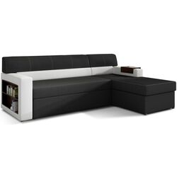 Диван угловой Eltap Rico Sawana 14/Soft 17 Right (Black/White)