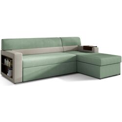 Canapea de colt Eltap Rico Soro 34/Soro 83 Right (Green/Gray Light)