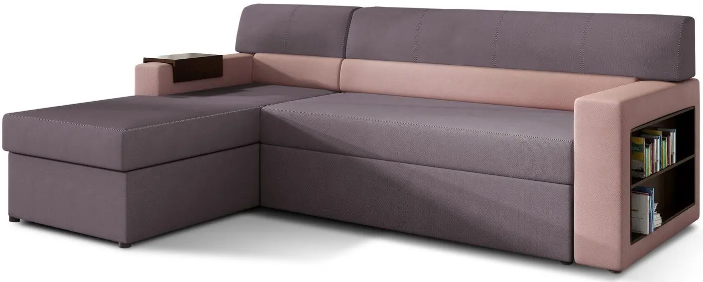 Canapea de colt Eltap Rico Soro 65/Soro 61 Left (Purple/Pink)