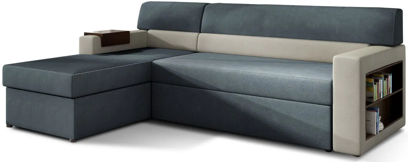 Canapea de colt Eltap Rico Soro 76/Soro 83 Left (Blue/Gray Light)