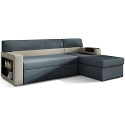 Canapea de colt Eltap Rico Soro 76/Soro 83 Right (Blue/Gray Light)