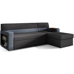 Canapea de colt Eltap Rico Soro 95/Soro 76 Right (Graphite/Blue)