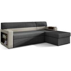 Canapea de colt Eltap Rico Soro 95/Soro 83 Right (Graphite/Gray Light)