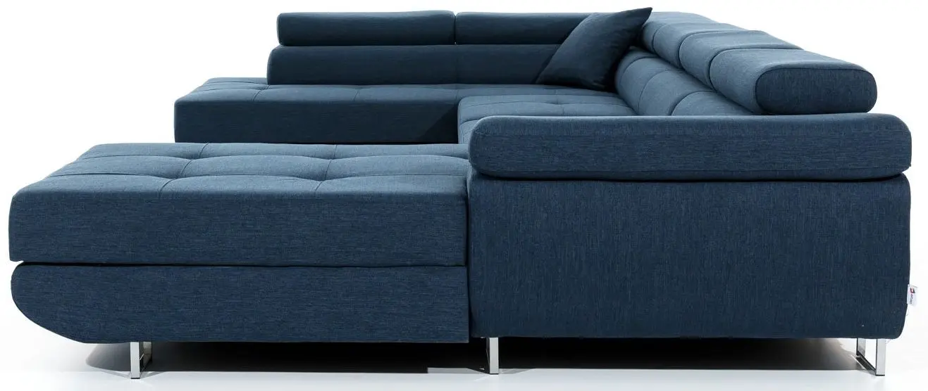 Диван угловой Eltap Rodrigo Sawana 05/Soft 17 Left (Dark Gray/White) - 6