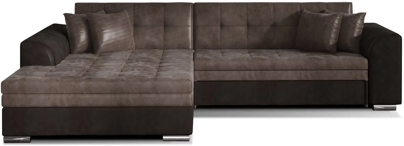 Canapea de colt Eltap Sorento Monolith 09/Monolith 29 Left (Brown Light/Brown Dark)