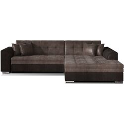 Canapea de colt Eltap Sorento Monolith 09/Monolith 29 Right (Brown Light/Brown Dark)