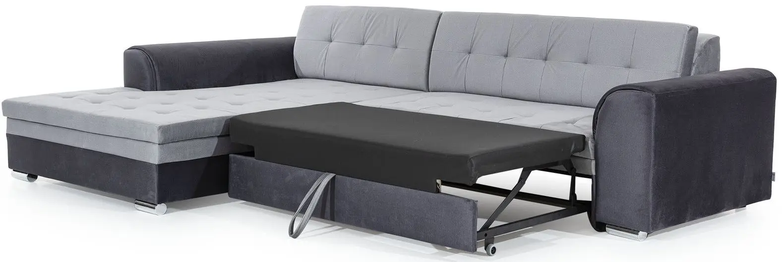 Диван угловой Eltap Sorento Monolith 84/Monolith 97 Right (Gray Light/Dark Graphite)